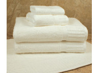 30" x 56" 18 lb. White Suite Keys® Hotel Towel